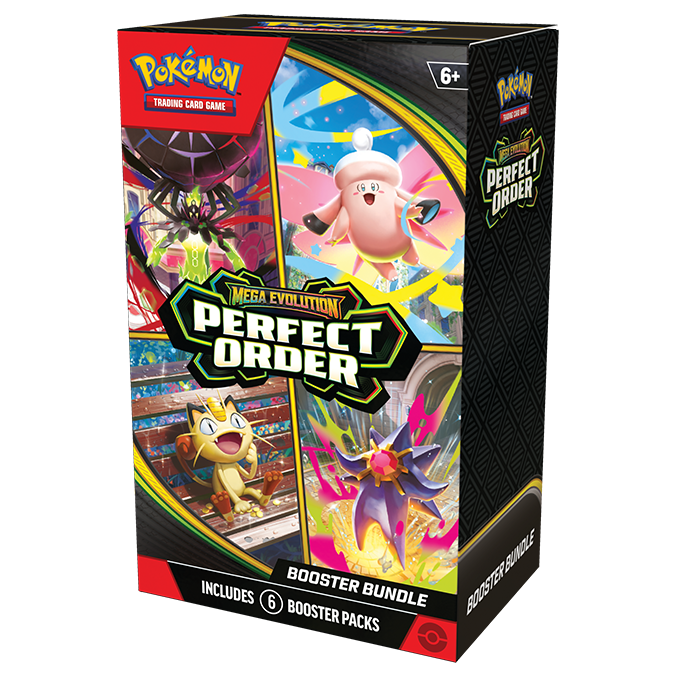 Booster Bundle, Pokémon TCG Mega Evolutions: Perfect Order, five prizes